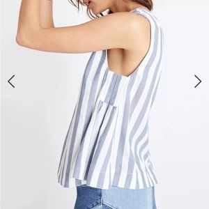 Madewell Striped Blue/White Tank Top - Size XS